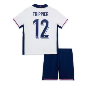 Billiga England Kieran Trippier #12 Hemmatröja Barn EM 2024 Kortärmad (+ Korta byxor)